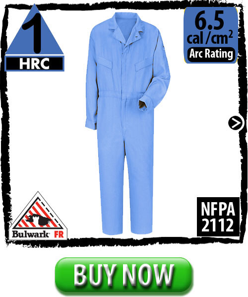 FRC Clothing, including FR Modacrylic Blend Fire Resistant Coveralls CMD4LB.