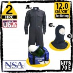 Arc Flash Kit 12 cal 9 oz Flame Resistant Coverall Navy KIT2CV11NGB