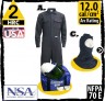 Arc Flash Kit 12 cal 9 oz Flame Resistant Coverall Navy KIT2CV11NGB