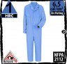 Fire Resistant Coveralls Synthetic Nomex Light Blue HRC 1, 6.5 cal/cm2 by Bulwark CMD4LB
