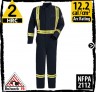 Fire Resistant Coveralls in Navy with CSA reflective trim; HRC 2, 12.2 cal/cm2 by Bulwark CLBCNV