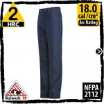 Fire Resistant Jeans 100% Pre-Washed Cotton Denim HRC 2, 18.0 cal/cm2 in Relaxed Fit Pre Washed Denim by Bulwark PEJ2DD