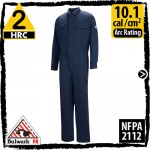 Flame Resistant Coveralls Synthetic Nomex CMD4KH HRC 2, 10.1 cal/cm2 in Navy by Bulwark CMD6NV