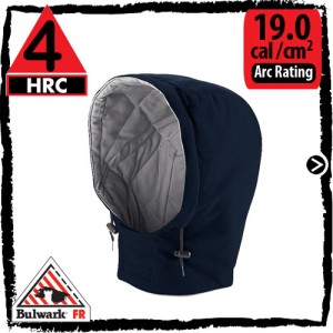 Flame Resistant Coveralls Insulated Cotton Blend Navy is HRC 4, 19.0 cal/cm2 by Bulwark HLH2NV