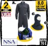 8 cal arc flash kit with FRC Coverall Cotton + Nylon and a Hood KIT2CV08_NGB