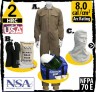 Arc Flash Kits, Fire Resistant Coverall 6.5 oz Khaki