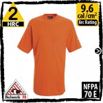 FR T-shirts, Flame Resistant tagless T-shirts, Flame Resistant Clothing Orange SET8OR