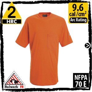 FR T-shirts, Flame Resistant tagless T-shirts, Flame Resistant Clothing Orange SET8OR