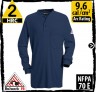 FR Shirts, FR T-shirts, FR Clothes, Flame Resistant Clothes Long-Sleeve 6.25 oz Navy SEL2NV