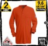 Flame Resistant Shirts, FR T-shirts, FRC Clothes, Flame Resistant Clothes Long-Sleeve 6.25 oz Orange SEL2OR