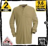 Flame Retardant Shirts, FR T-shirts, FRC Clothing, Flame Resistant Clothing Long-Sleeve 6.25 oz Khaki SEL2KH