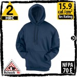 Flame Resistant Sweatshirt 11 oz Pullover Hooded Modacrylic Nomex Fleece, SMH2NV
