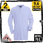 FRC Shirts, Flame Resistant T-shirts, Fire Retardant Clothing, Flame Resistant Clothes Long-Sleeve 6.25 oz Light Blue SEL2LB