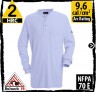 FRC Shirts, Flame Resistant T-shirts, Fire Retardant Clothing, Flame Resistant Clothes Long-Sleeve 6.25 oz Light Blue SEL2LB