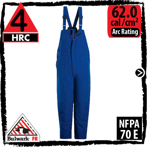 Flame Resistant Bib Overalls -> Nomex, 20.2 oz, Royal Blue